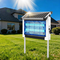 Solar Mosquito Zapper Outdoor Wireless Portable Camping Bug Trap 3500 Sq Ft