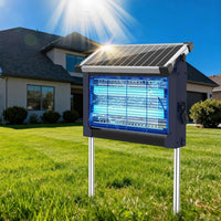 Solar Mosquito Zapper Outdoor Wireless Portable Camping Bug Trap 3500 Sq Ft