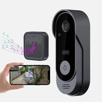 Wireless Smart Video Doorbell With HD Camera And No Subscription Required