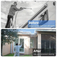 Power Washer Extension Wands 4000 PSI Telescoping For Gutter, Roof, Wall Cleaning
