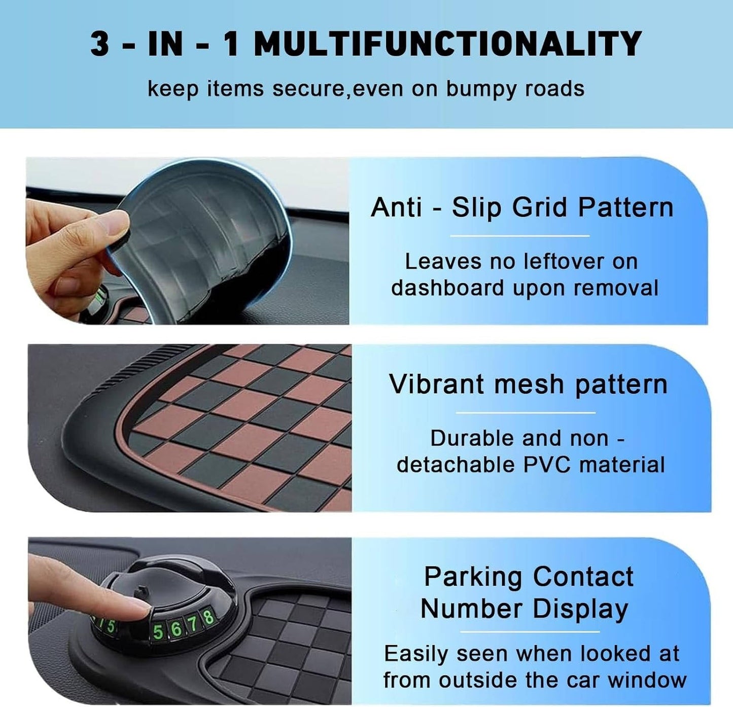 Car Phone Holder Adjustable Dashboard And Windshield Mount For Smartphones