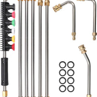 Power Washer Extension Wands 4000 PSI Telescoping For Gutter, Roof, Wall Cleaning