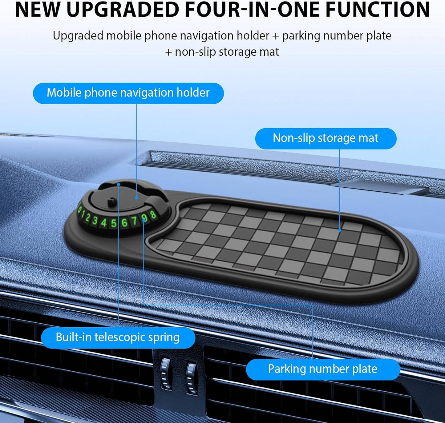 Car Phone Holder Adjustable Dashboard And Windshield Mount For Smartphones
