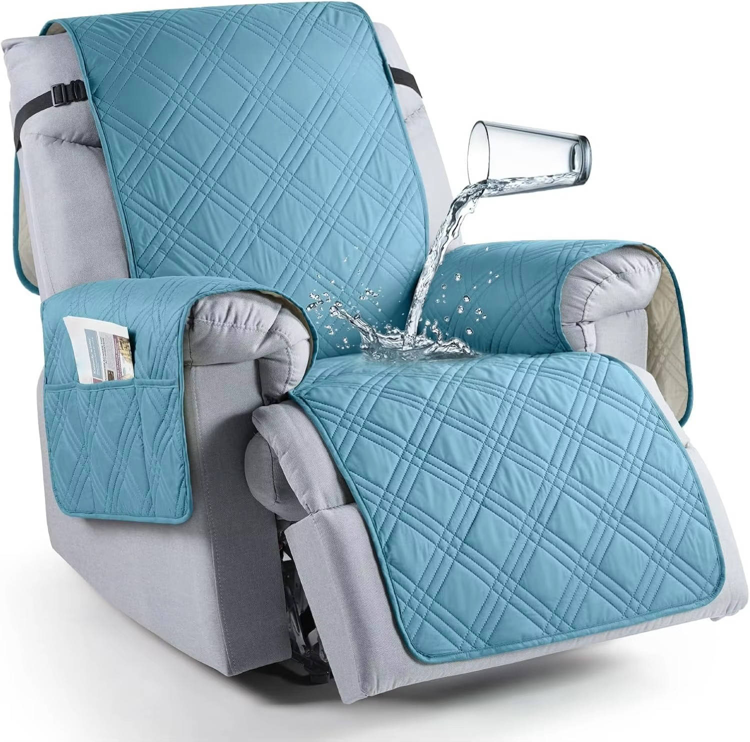 Recliner Chair Covers Waterproof Slipcover Furniture Protector For Pets And Kids