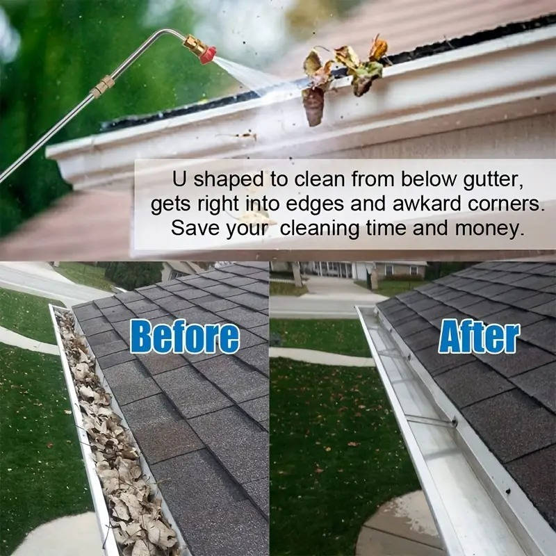 Power Washer Extension Wands 4000 PSI Telescoping For Gutter, Roof, Wall Cleaning