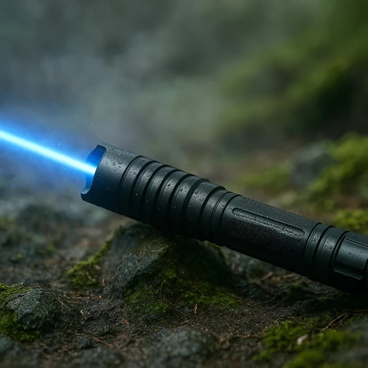 Laser Flashlight Tactical Red Green Beam Rechargeable With Adjustable Focus