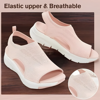 Slide Sandals With Slingback Strap, Washable Supportive Sport Footwear
