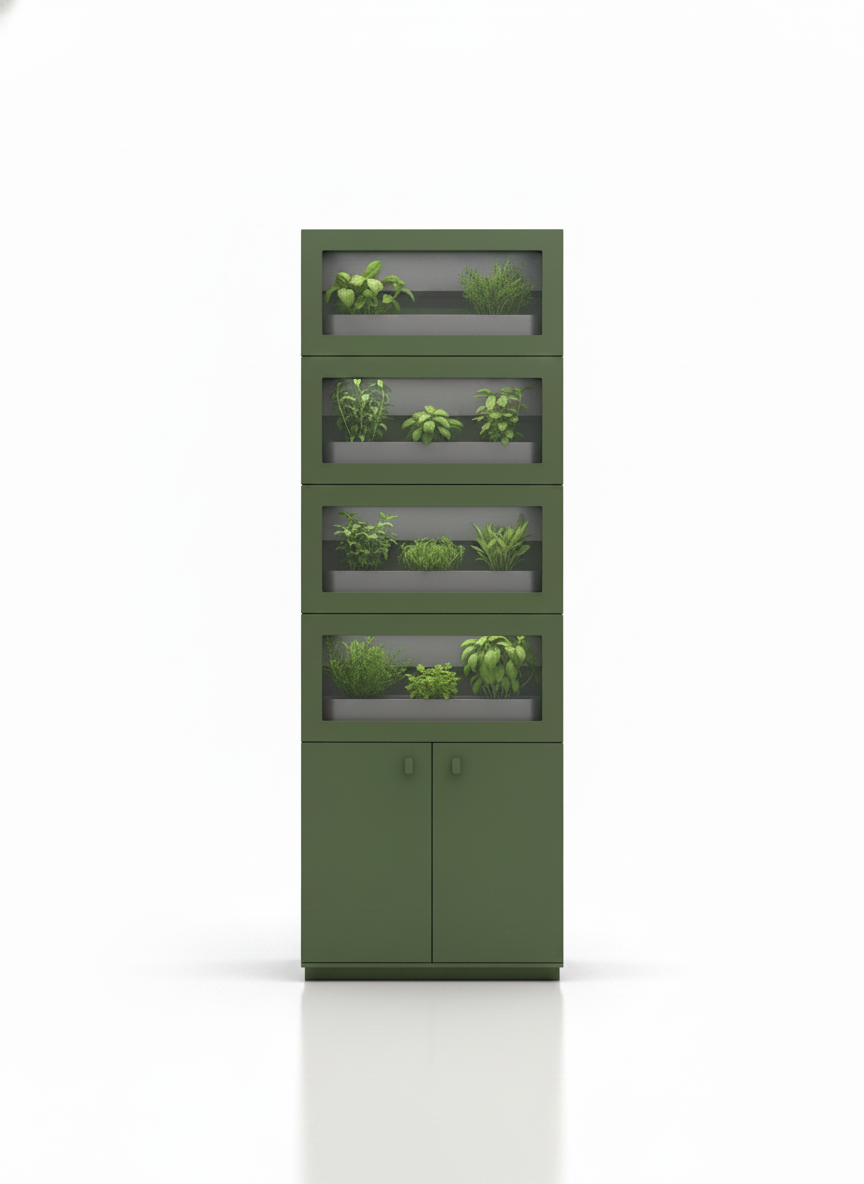 Compact Vertical Garden Cabinet