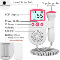 Baby Doppler Heartbeat Monitor For Home Pregnancy Heart Rate Detection