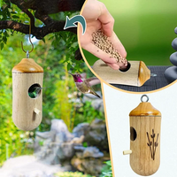 Wooden Hummingbird House Nesting Box For Garden Nature Lovers