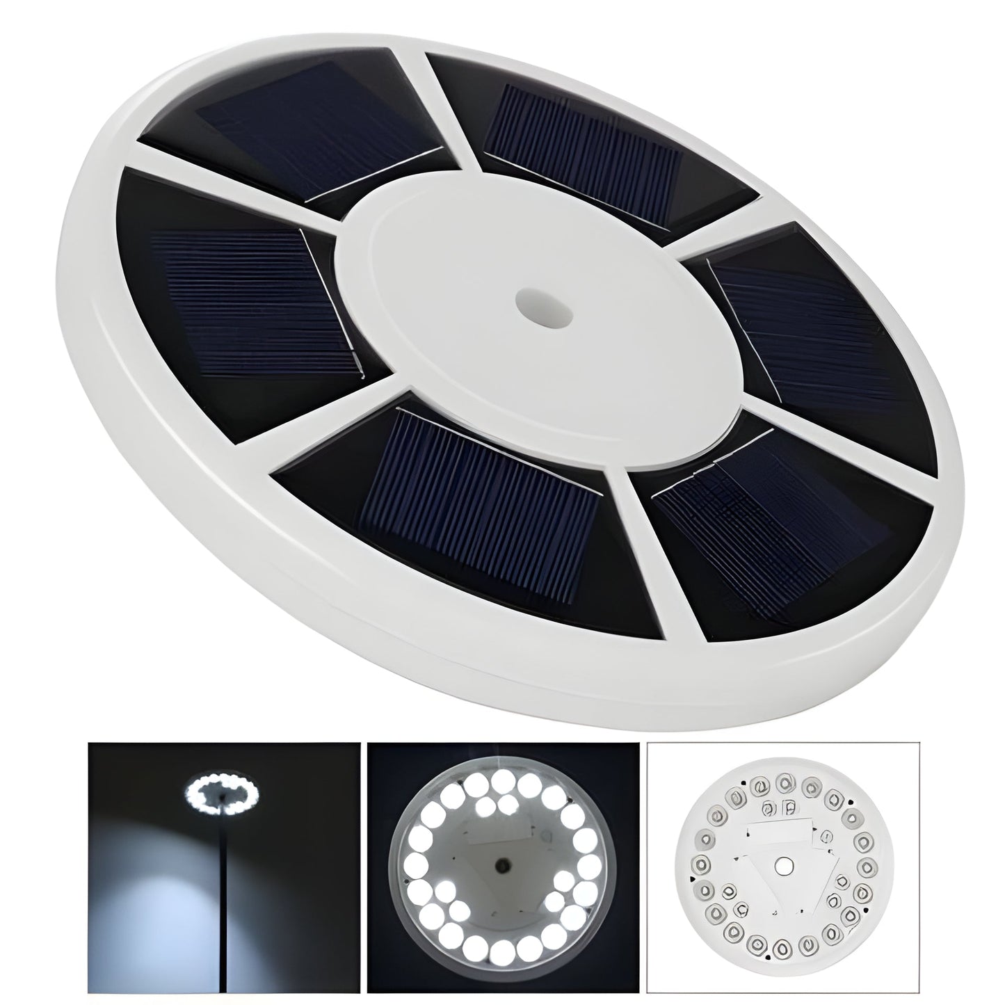Flagpole Solar LED Lights For Outdoor All-Night Illumination