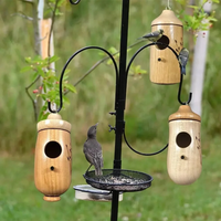 Wooden Hummingbird House Nesting Box For Garden Nature Lovers