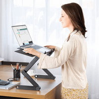 Laptop Stand For Desk With Adjustable Height And Cooling Vent
