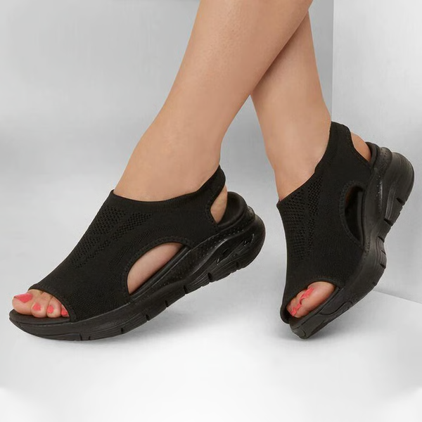 Slide Sandals With Slingback Strap, Washable Supportive Sport Footwear