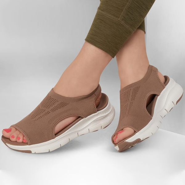 Slide Sandals With Slingback Strap, Washable Supportive Sport Footwear