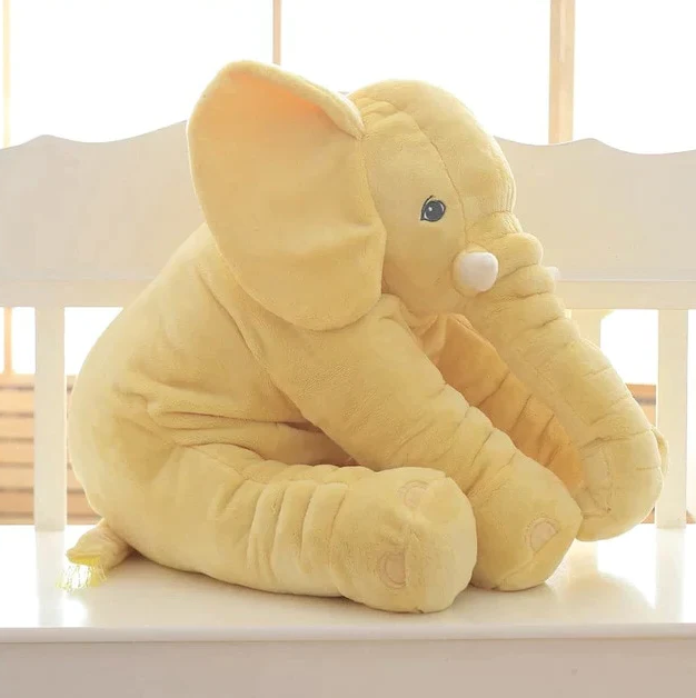 Cuddle Pillow Baby Elephant Plush For Nursery And Toddler Sleep