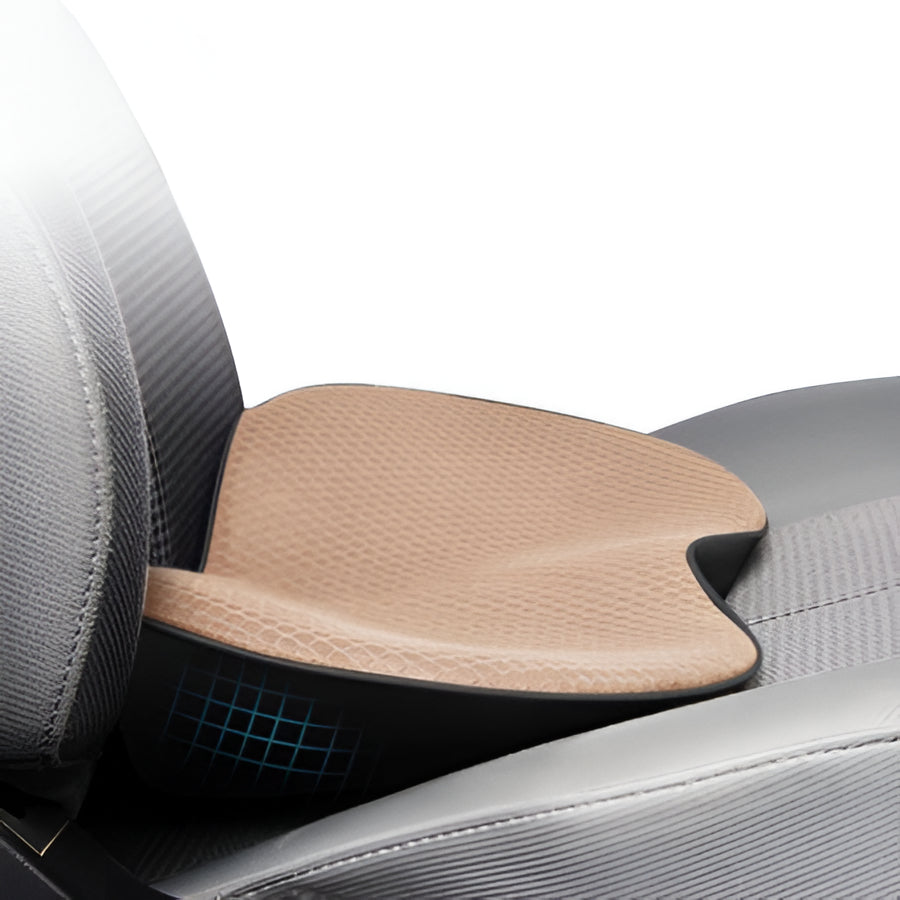 Car Seat Cushion For Shorter Drivers With Adjustable Height And Lumbar Support