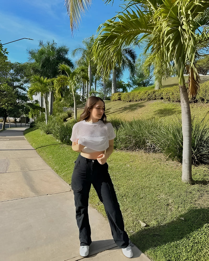 Cargo Pants Straight Fit With Adjustable Waist And Ankle Cuffs