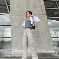 Cargo Pants Straight Fit With Adjustable Waist And Ankle Cuffs