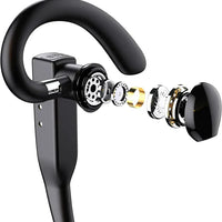 Bluetooth Headset Earpiece Dual-Mic Noise-Cancelling For Truckers 5.1