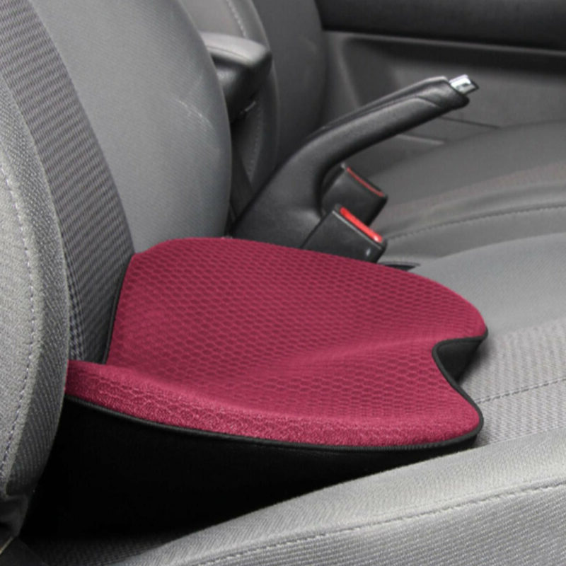 Car Seat Cushion For Shorter Drivers With Adjustable Height And Lumbar Support