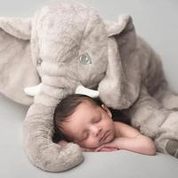 Cuddle Pillow Baby Elephant Plush For Nursery And Toddler Sleep