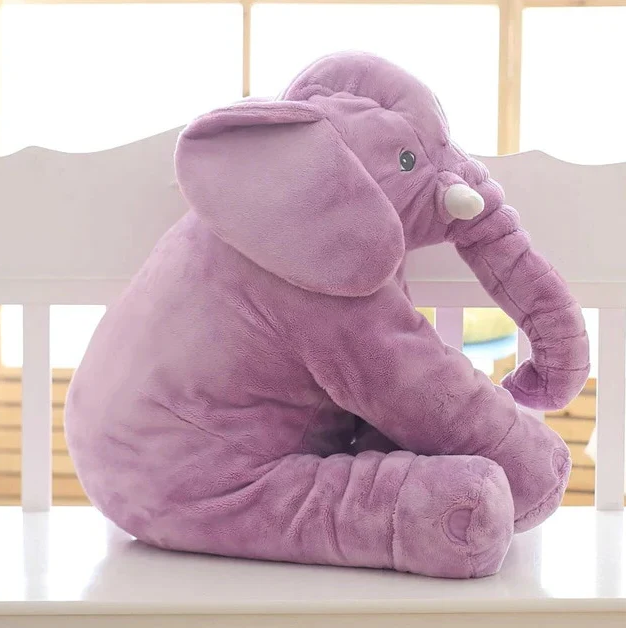 Cuddle Pillow Baby Elephant Plush For Nursery And Toddler Sleep