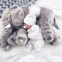 Cuddle Pillow Baby Elephant Plush For Nursery And Toddler Sleep