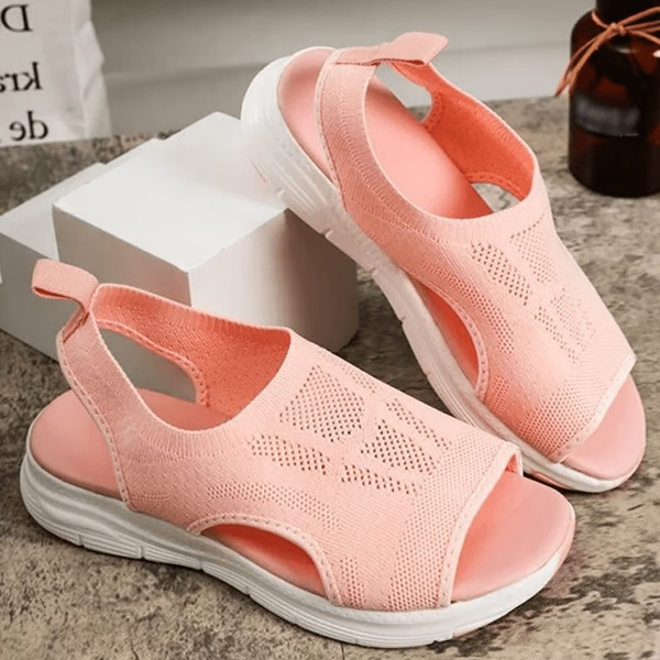 Slide Sandals With Slingback Strap, Washable Supportive Sport Footwear