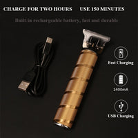 Hair Clippers Cordless Gold Set For Men Professional Grooming Kit