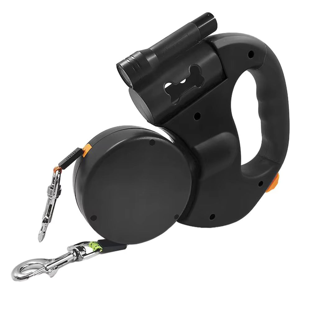 Double Dog Leash Anti-Tangle No-Twist Hands-Free Lead For Two Dogs