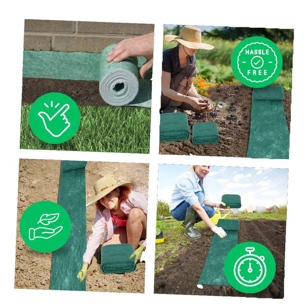 Grass Seed Mat For Quick Green Lawn Repair And Overseeding