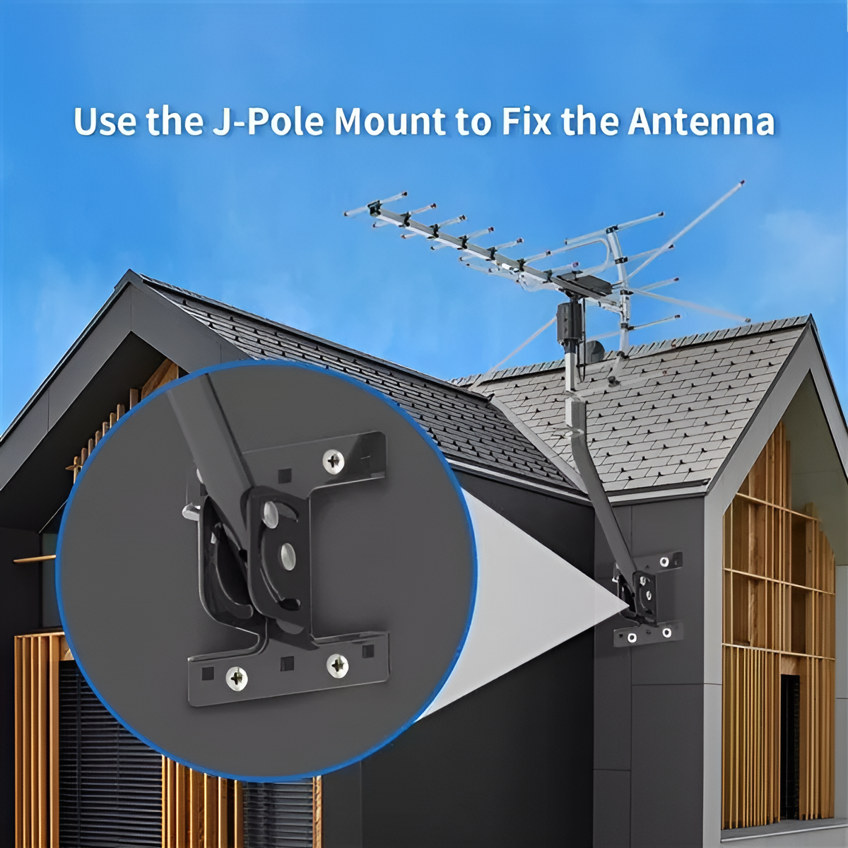 Digital Outdoor TV Antenna 2025 Extra-Range Motorized 360° Directional Free HD Channels