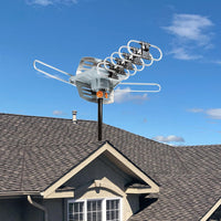 Digital HD TV Antenna Long-Range 360-Degree Directional Motor And Mounting Pole