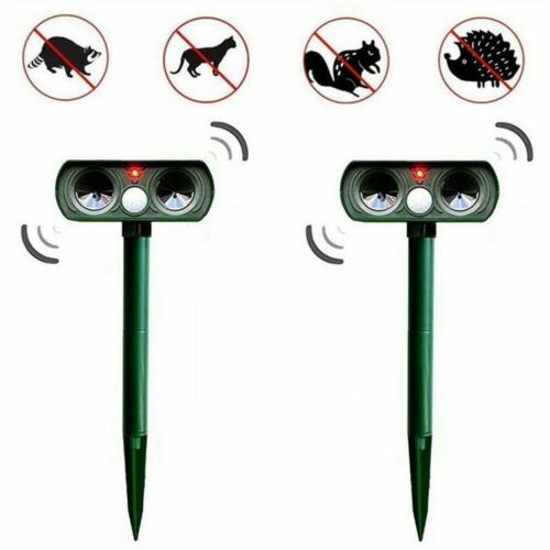 Solar-Powered Animal Pest Repeller With Infrared Motion Sensor