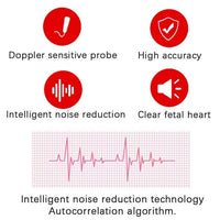 Baby Doppler Heartbeat Monitor For Home Pregnancy Heart Rate Detection