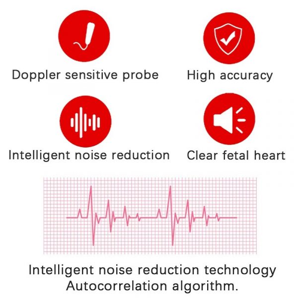 Baby Doppler Heartbeat Monitor For Home Pregnancy Heart Rate Detection