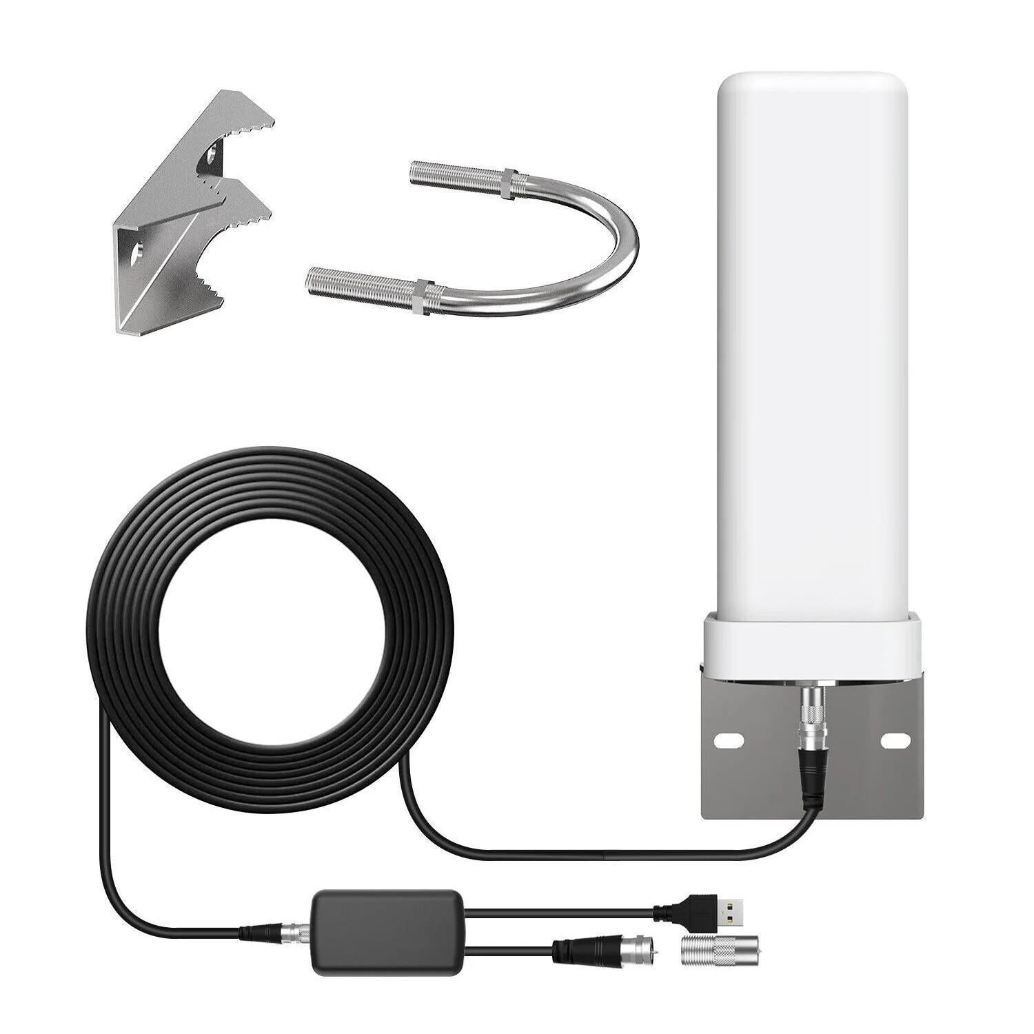Outdoor HDTV Antenna Amplified Premium 360° 2025 Model 460-Mile Range