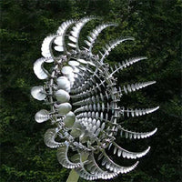 Kinetic Metal Windmill Garden Spinners New Anti-Rust Magical Outdoor Decor